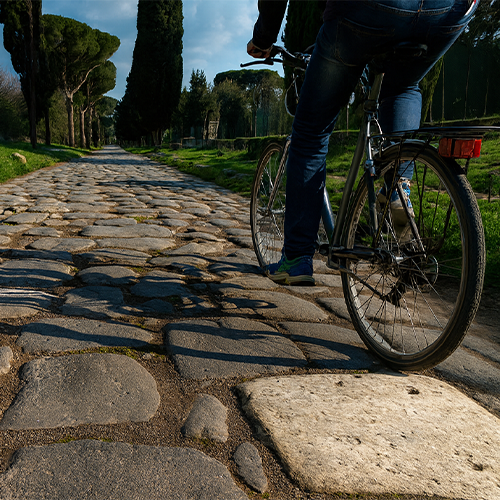 una gita in bici elettrica per la appia antica