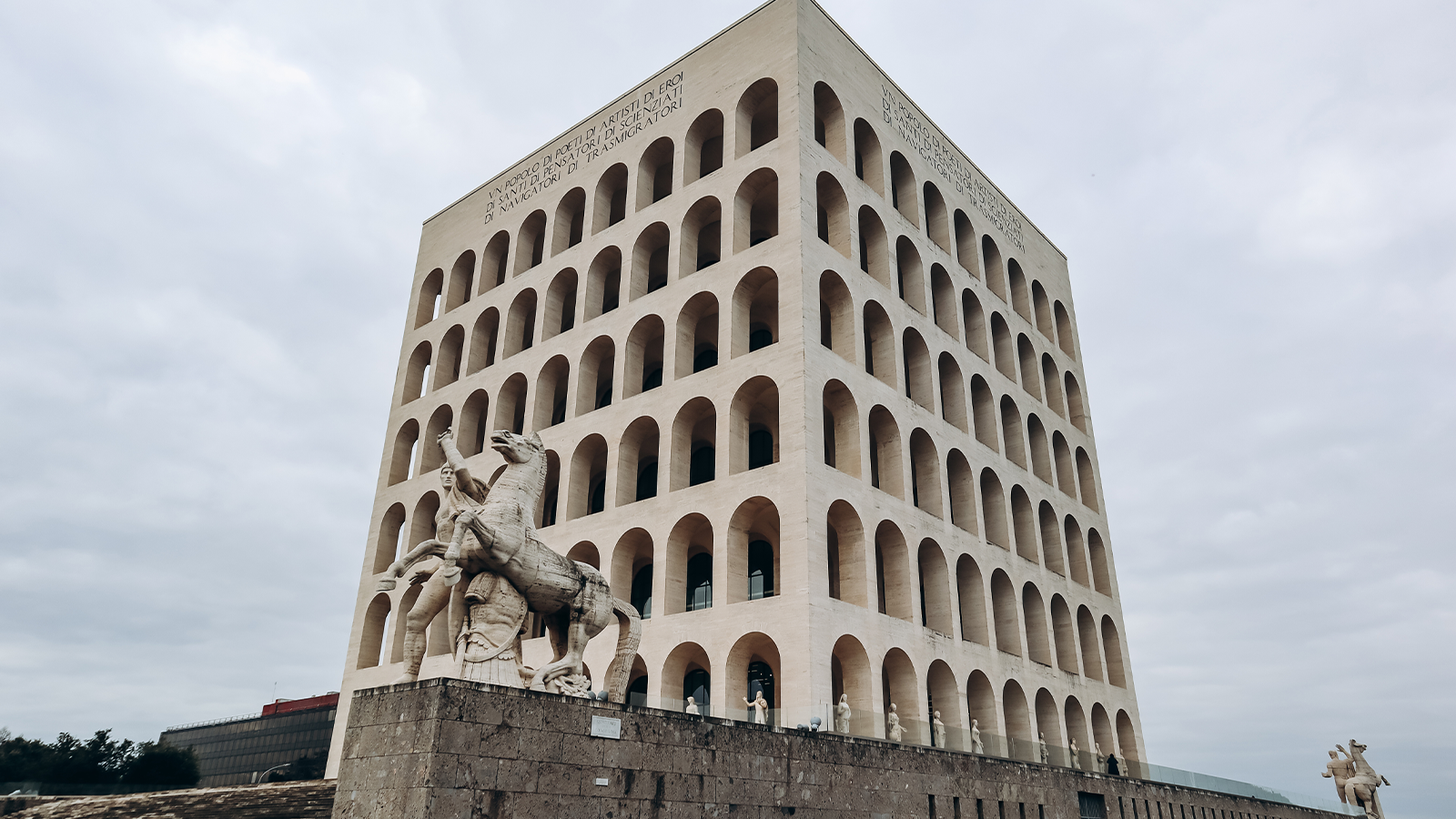 Dettaglio di Roma antica visto in chiave contemporanea